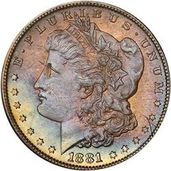 Lot 47 - 1881-S Morgan Dollar NGC MS67