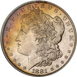 Lot 50 - 1881-S Morgan Dollar NGC MS67