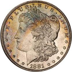 Lot 51 - 1881-S Morgan Dollar NGC MS67