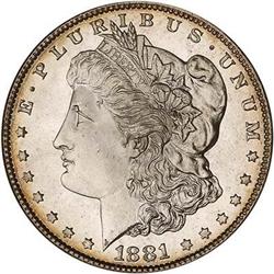 Lot 53 - 1881-S Morgan Dollar PCGS MS 66PL