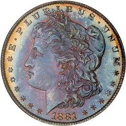 Lot 55 - 1881-S Morgan Dollar NGC MS65 Star