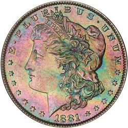 Lot 65 - 1881-S Morgan Dollar PCGS MS63