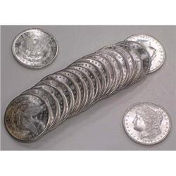 Lot 71 - Roll of 20 BU 1882-S Morgan Dollars.