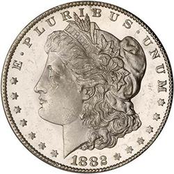 Lot 76 - 1882-CC Morgan Dollar PCGS MS64 DMPL