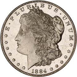 Lot 102 - 1884-CC Morgan Dollar PCGS MS65 DMPL