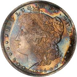 Lot 104 - 1884-O Morgan Dollar NGC MS66