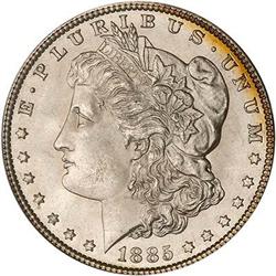 Lot 116 - 1885 Morgan Dollar PCGS MS67