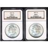 Image 1 : Lot 137 - Lot of Two 1885 Morgan Dollars NGC MS64