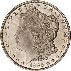 Lot 155 - 1885-CC Morgan Dollar PCGS MS66