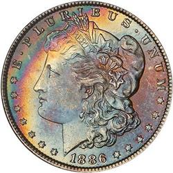 Lot 181 - 1886 Morgan Dollar NGC MS65