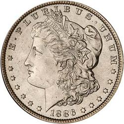 Lot 184 - 1886 Morgan Dollar NGC MS65
