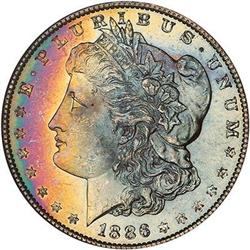 Lot 185 - 1886 Morgan Dollar NGC MS65
