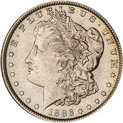 Lot 195 - 1886 Morgan Dollar NGC MS63