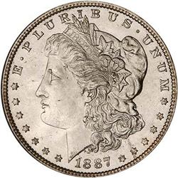 Lot 244 - 1887 Morgan Dollar NGC MS66