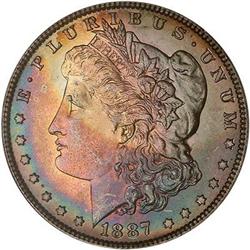 Lot 246 - 1887 Morgan Dollar PCGS MS65