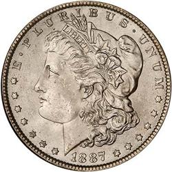 Lot 249 - 1887 Morgan Dollar NGC MS65