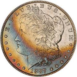 Lot 252 - 1887 Morgan Dollar NGC MS65