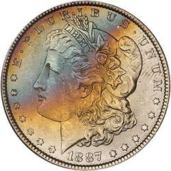 Lot 253 - 1887 Morgan Dollar NGC MS65