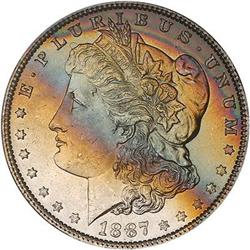 Lot 258 - 1887 Morgan Dollar NGC MS65
