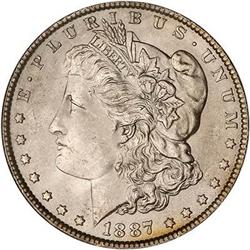Lot 264 - 1887 Morgan Dollar NGC MS64