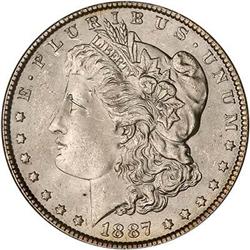 Lot 265 - 1887 Morgan Dollar NGC MS64