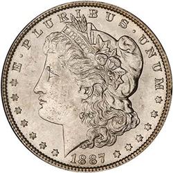 Lot 272 - 1887 Morgan Dollar NGC MS64