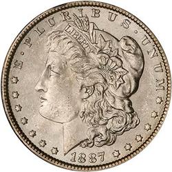 Lot 276 - 1887 Morgan Dollar NGC MS63 Star