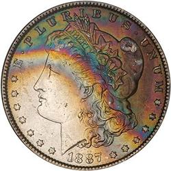 Lot 289 - 1887 Morgan Dollar NGC MS63