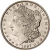 Lot 327 - 1887 Morgan Dollar. 7 over 6 PCGS MS62