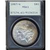 Image 3 : Lot 331 - 1887 Morgan Dollar. 7 over 6 PCGS MS61