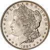 Lot 334 - 1887 Morgan Dollar. 7 over 6 PCGS MS60