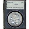 Image 3 : Lot 334 - 1887 Morgan Dollar. 7 over 6 PCGS MS60