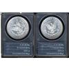 Image 2 : Lot 337 - Lot of Two 1887 Morgan Dollars. 7 over 6 PCGS MS62