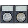 Image 1 : Lot 351 - Lot of Two 1887 Morgan Dollars. 7 over 6 PCGS MS60