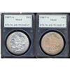 Image 1 : Lot 352 - Lot of Two Morgan Dollars 1887 7 over 6 PCGS MS60