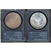 Image 2 : Lot 352 - Lot of Two Morgan Dollars 1887 7 over 6 PCGS MS60