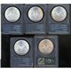Image 2 : Lot 359 - Lot of Five Mixed Dates Morgan Dollars PCGS Mixed Grade