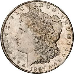 Lot 393 - 1897-S Morgan Dollar PCGS MS64 PL
