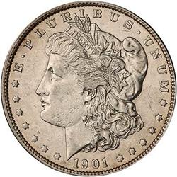Lot 410 - 1901 Morgan Dollar Sharpness of AU55 RAW