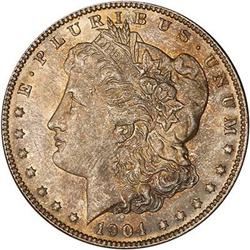 Lot 435 - 1904-O Morgan Dollar PCGS MS65