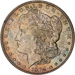 Lot 436 - 1904-O Morgan Dollar PCGS MS65