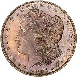 Lot 445 - Lot of Two 1904-O Morgan Dollars PCGS MS66