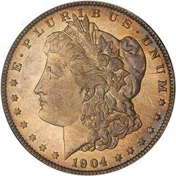 Lot 460 - Lot of Two 1904-O Morgan Dollars PCGS MS65