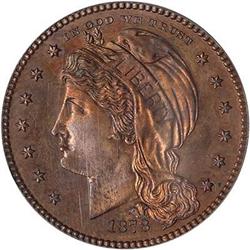 Lot 472 - 1878 Pattern Half Eagle. Copper Reeded PCGS PR63 RD
