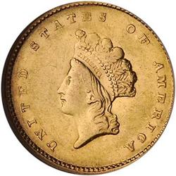 Lot 478 - 1855 $1 Gold Indian NGC AU55