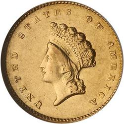 Lot 480 - 1855-O $1 Gold Indian NGC AU58