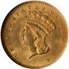 Lot 481 - 1856 $1 Gold Indian. Upright 5 NGC MS64