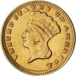 Lot 482 - 1857-D $1 Gold Indian NCS AU Details