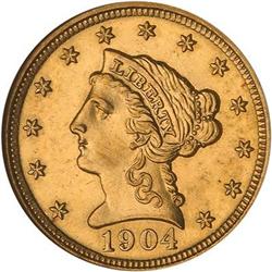 Lot 489 - 1904 $2.50 Liberty ANACS MS61