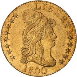 Lot 493 - 1800 $5 Capped Bust PCGS AU55
